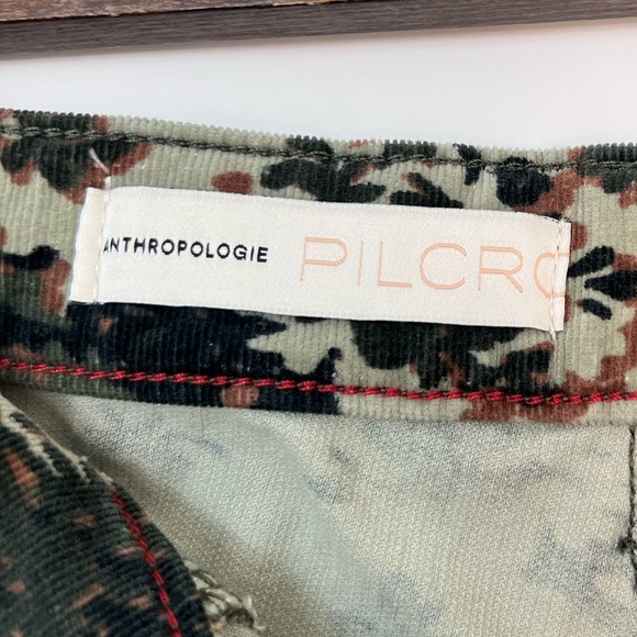 PILCRO, Anthropologie Size 25 Mini Corduroy, Cropped Pants, NWT, Green/ Brown ❣️ - Picture 4 of 14